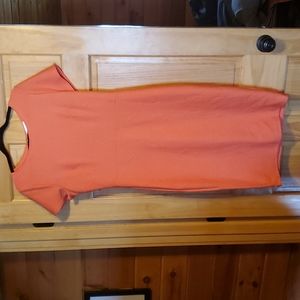 XL Composed Coral Bodycon Dress
